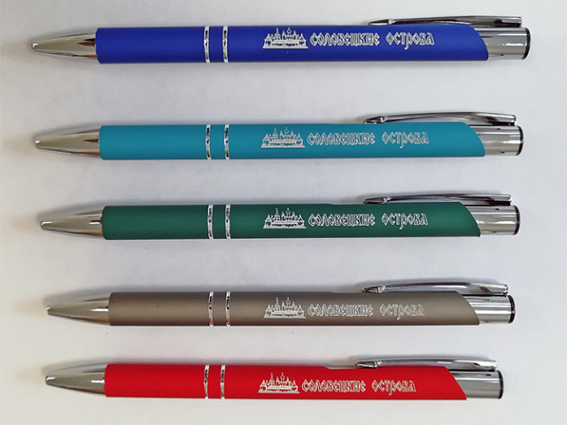 Гравировка на ручках с покрытием Soft-touch