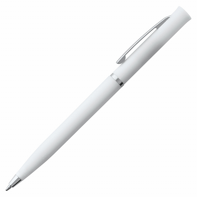 Ручка шариковая Euro Chrome белая