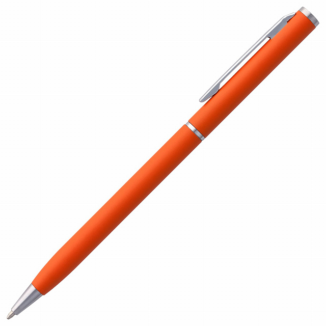 Ручка шариковая Hotel Chrome, ver.2 оранжевая