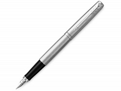 Ручка перьевая Parker Jotter Stainless, M, серебристый, черный