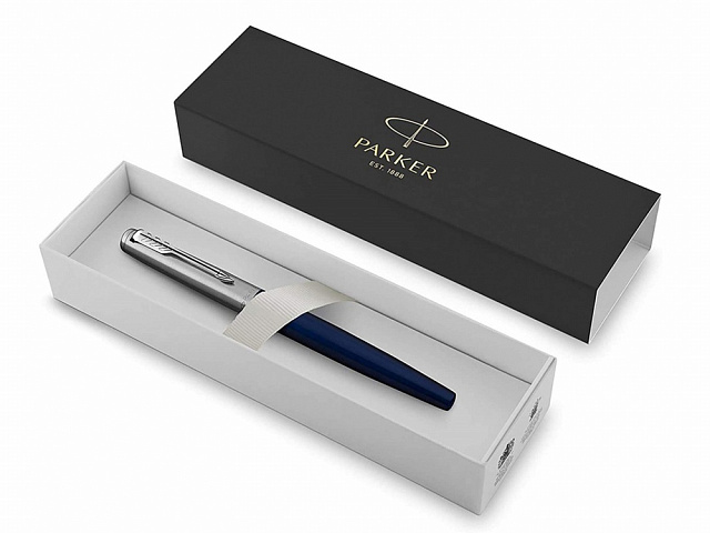 Ручка перьевая Parker Jotter Royal, M, темно-синий, серебристый