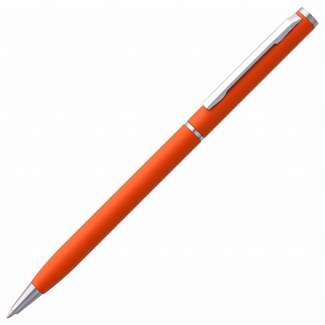 Ручка шариковая Hotel Chrome, ver.2 оранжевая